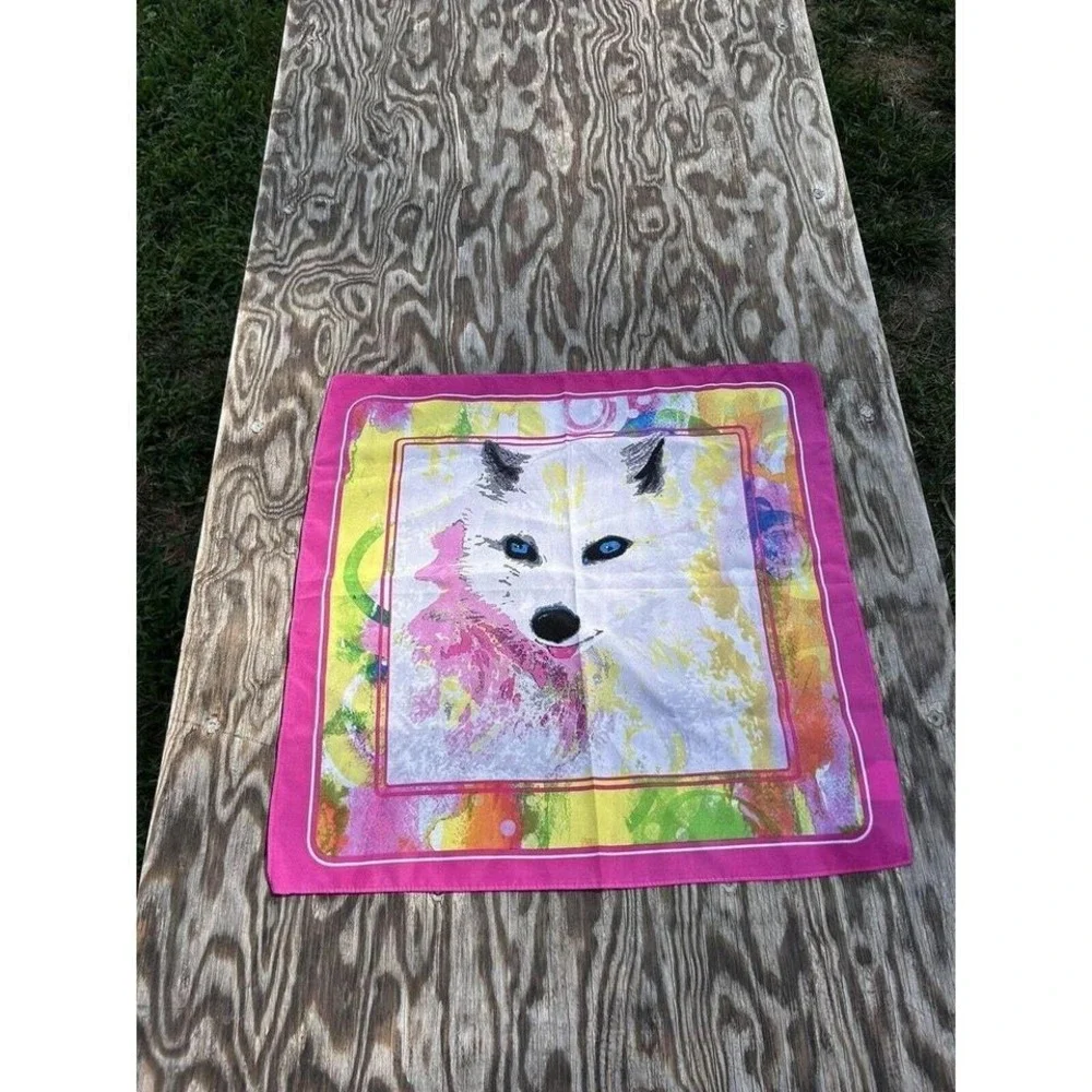 Girls‎ Scouts Little Brownie Baker Bandana Scarf Wolf Pink whimsy spring